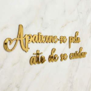 Frase de parede 120x80cm - Acrílico personalizado